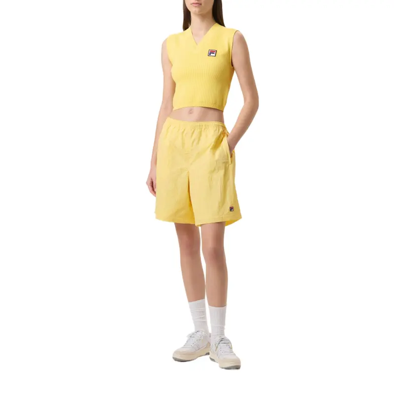 FILA x HAILEY Casual Shorts Women's Yellow 700-2