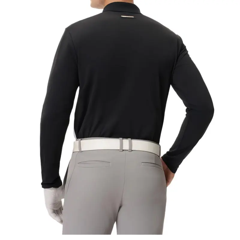 FILA Golf Series SS25 Polo Shirt Men's Pitch Black-3