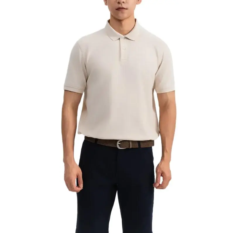 DECATHLON Polo Shirt Men's Cream Beige-1