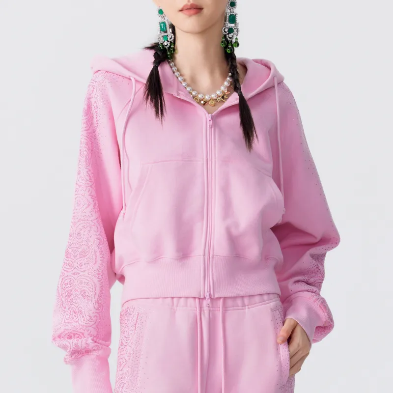 TCH Cropped Coats Women's Pink-2