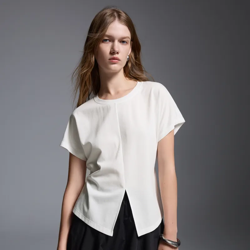 3COLOUR T Shirts Women's Cloud White-2