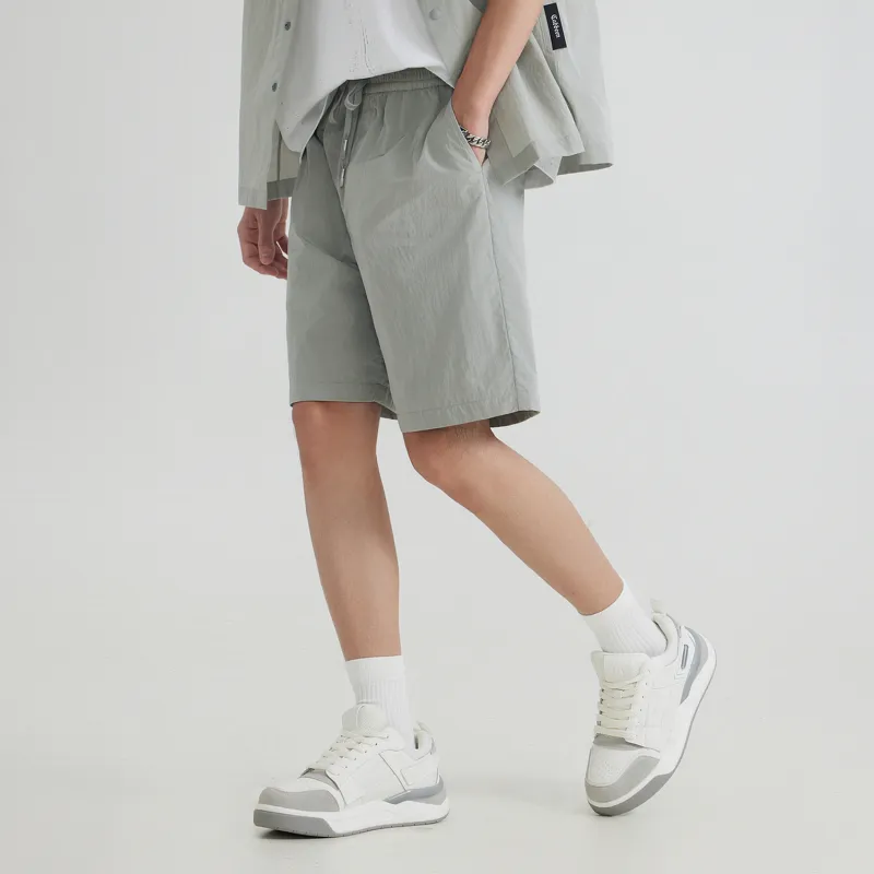 Cabbeen Casual Shorts Men's Light Gray 16-4