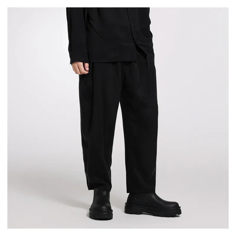 CROQUIS Casual Pants Unisex 001 Jet Black-4
