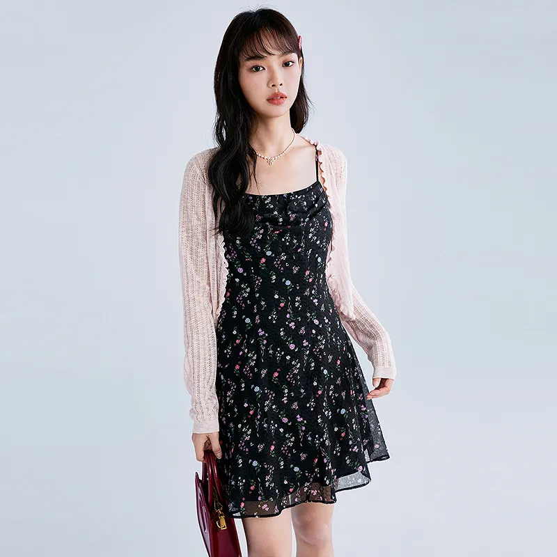 LEDIN Slip Dresses Women's Black-4