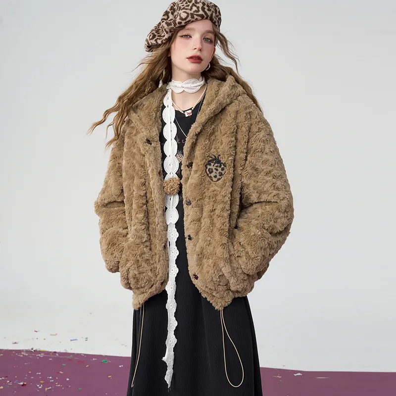 ELF SACK Coats Women's Coffee-3