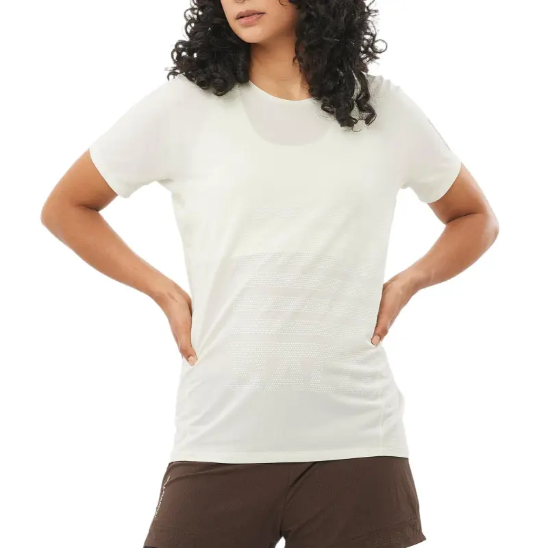 SALOMON SENSE AERO T-Shirt Women's Ice Pillar White-1