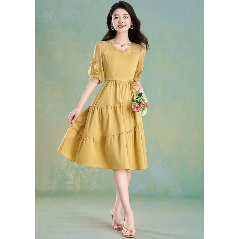 Mylan Summer Short Sleeved Dress Women's-7