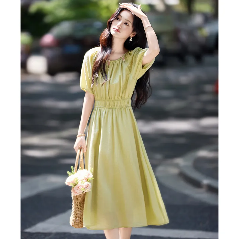 Still Quiet Short Sleeved Dress Women's-1