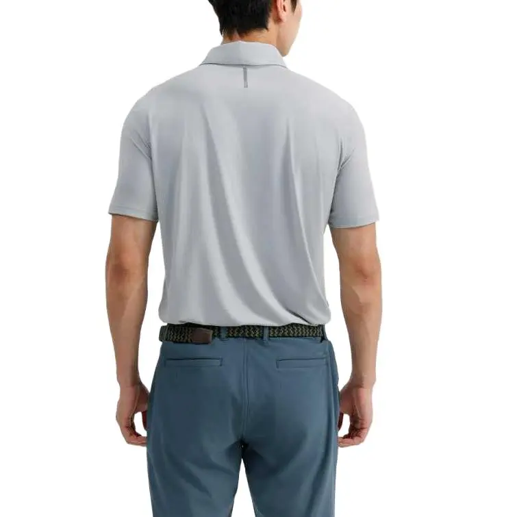 DECATHLON Polo Shirt Men's Silver Gray-1