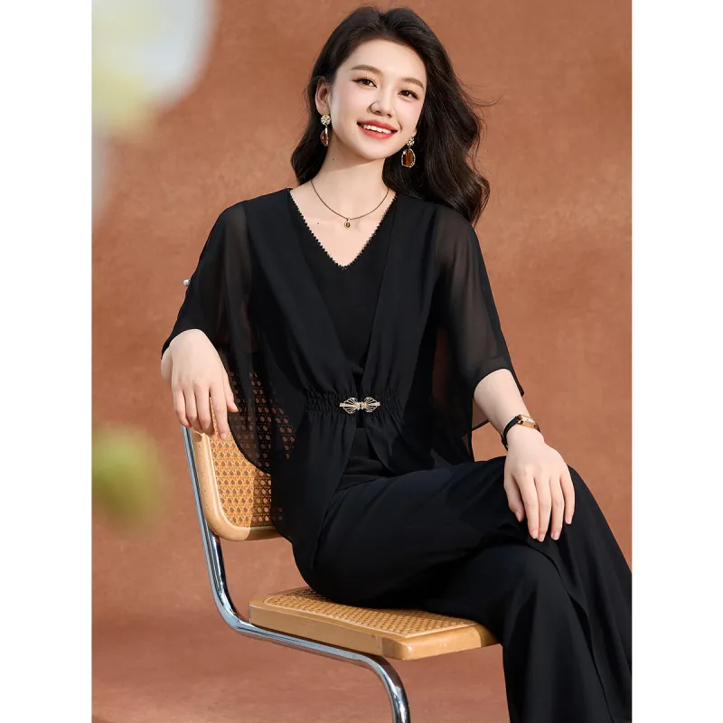 Mylan Casual Suit Cinched Waist Women's-8
