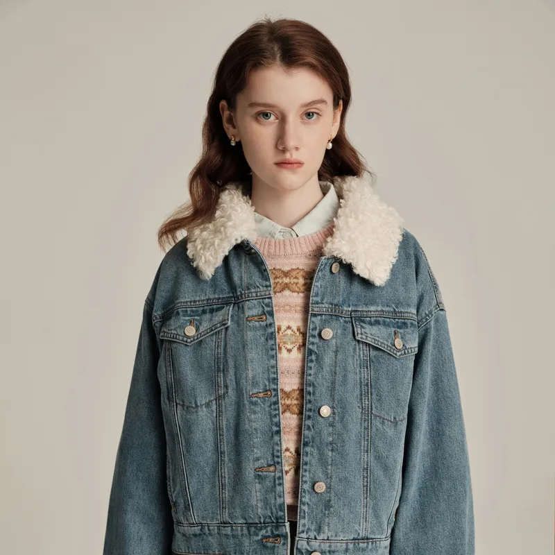 E.land Denim Jacket Women's Denim-3