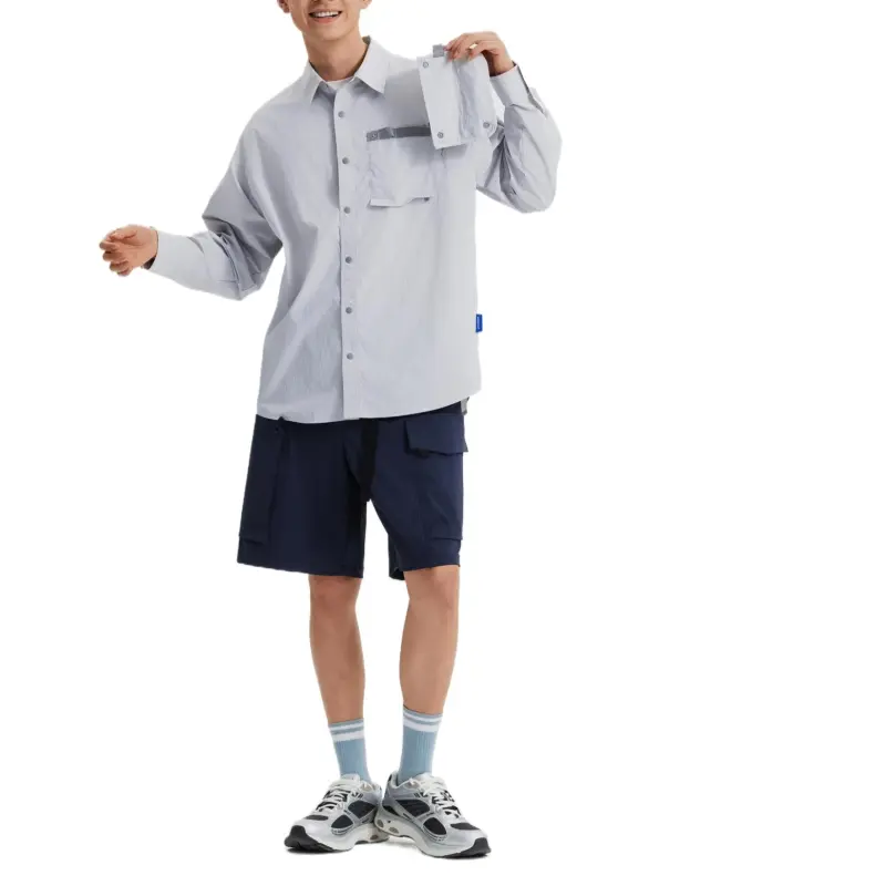 DECATHLON Shirt Men's Zinc Gray-4
