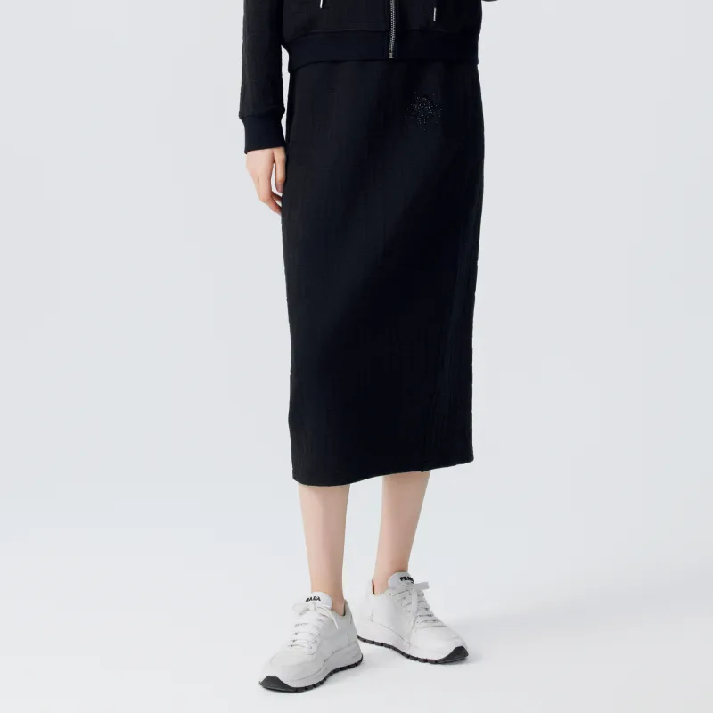 TCH Casual Long Skirt Women's Black-1