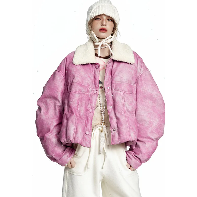 ELF SACK Puffer Jacket Women's Polished Pink-6