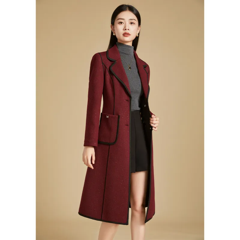 Mylan Spring, Fall, Winter Coat Slim Fit Women's Red Collection Brand, Stay Updated With Event Alerts-1