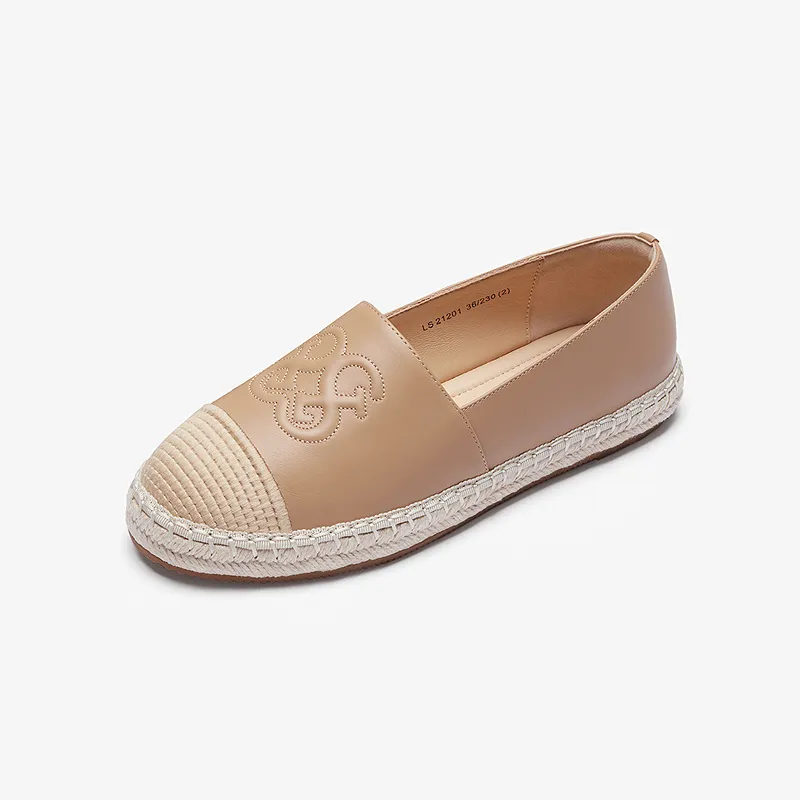 LE SAUNDA Espadrilles Women's Almond White/Sun Tanned Brown-1