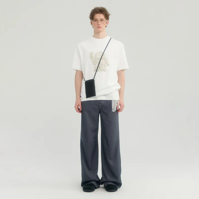 MYSAMESAME Casual Pants Unisex Dark Gray-5