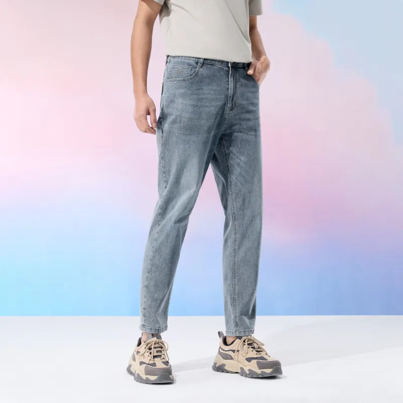 HLA Jeans Men Blue Gray Denim Gradient Light 60-2