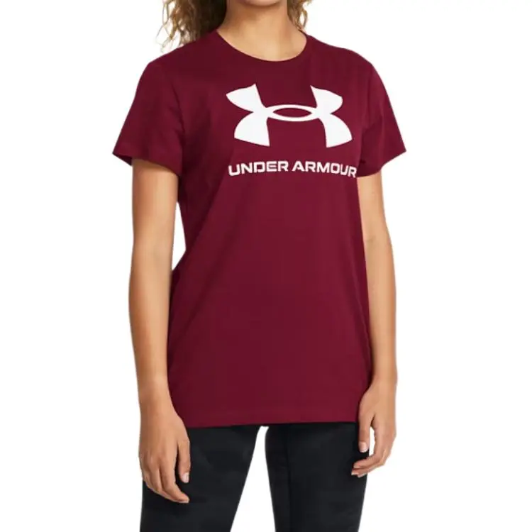 Under Armour Rival T Shirt Women's Burgundy-2