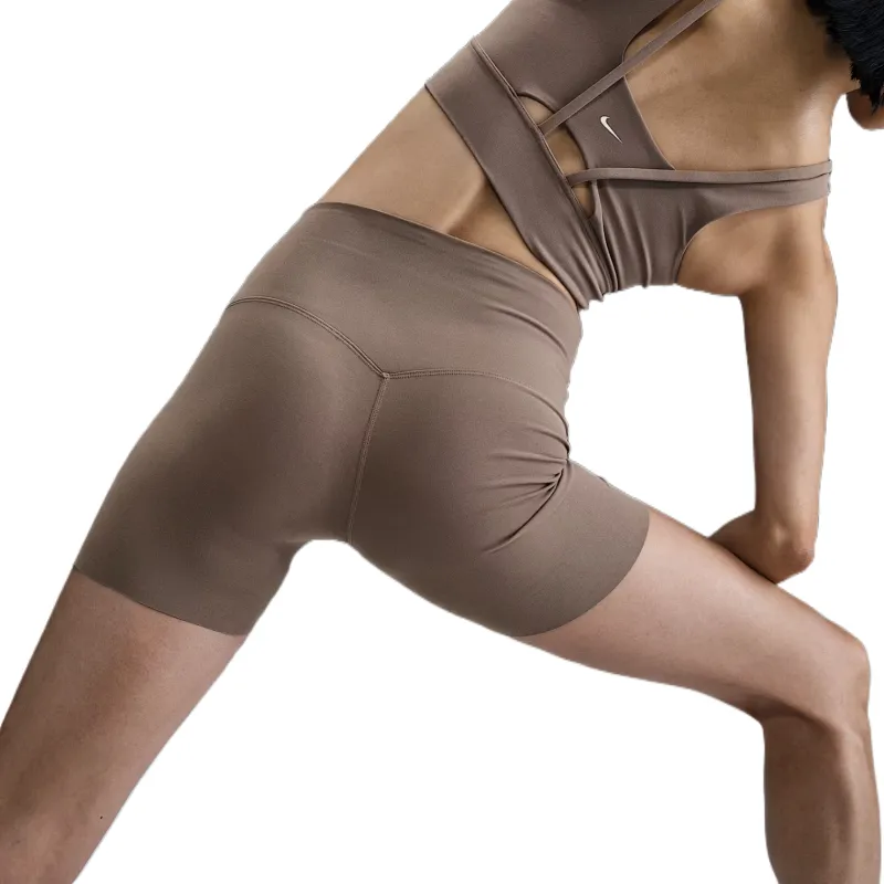 Nike Yoga Shorts Women's Brown-1