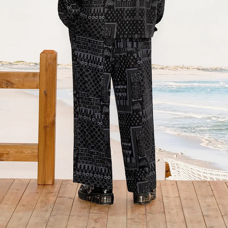 INXX Casual Pants Unisex Black-7