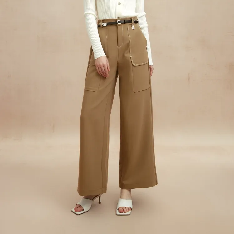 ONLY Casual Pants Women's E10 Cub Brown-2