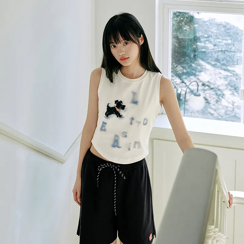 LEDIN Tank Tops Women's White-3