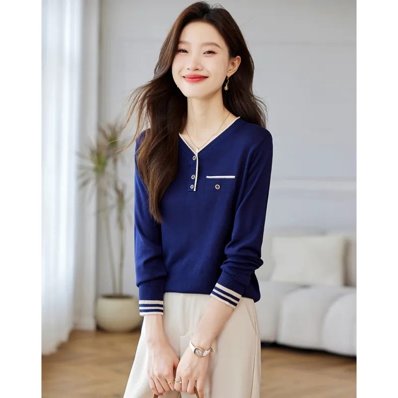 Love Elaine Knitwear Women's Blue-2