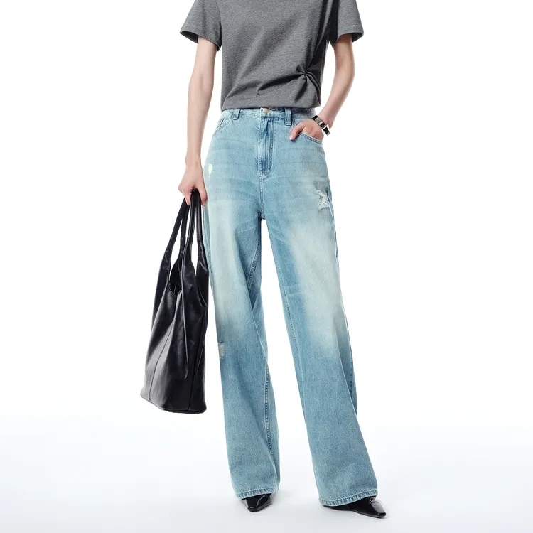 PEACEBIRD Jeans Women's Blue-2