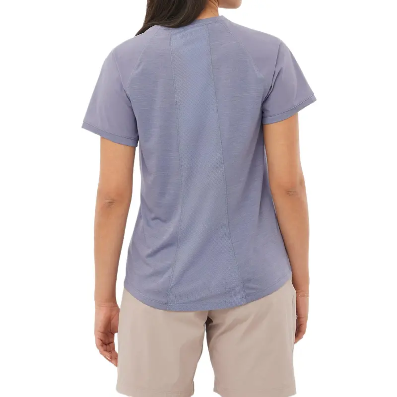 SALOMON OUTLINE Raglan Sleeve T Shirt Women's Granite Blue-2
