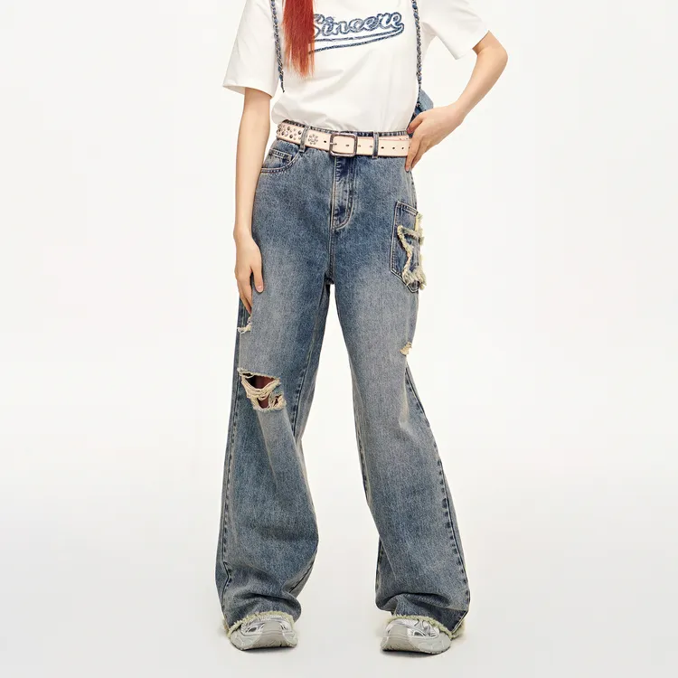 LEDIN Jeans Women's Denim Blue-2