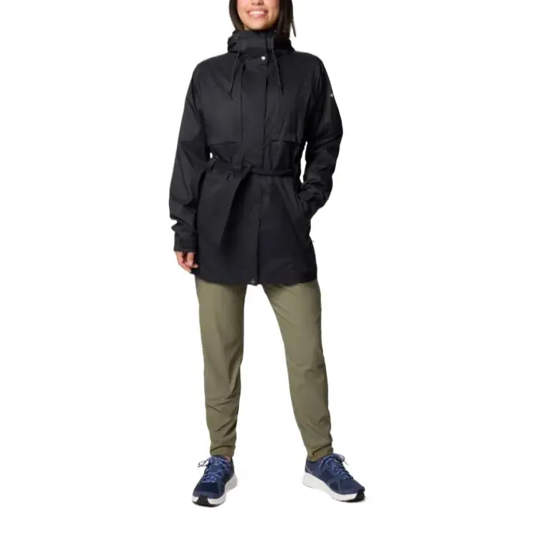 Columbia Pardon My Trench Jacket Women's Black-3