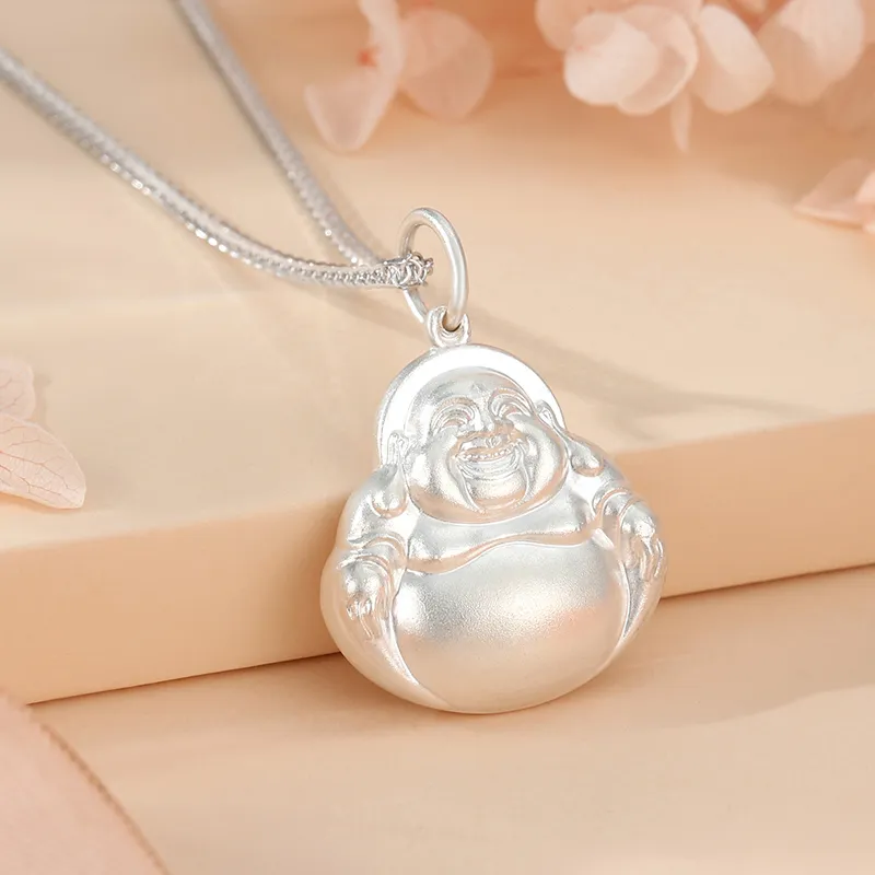 YASHENGZHUBAO S999 Fine Silver Necklaces Unisex-1