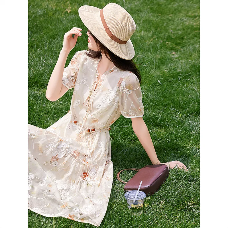 A Paradise For Awakening Short Sleeved Dress Women's-5