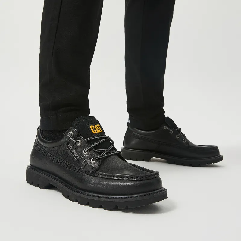 CAT Men's Casual Shoes Men Low Top Black/Brown-8