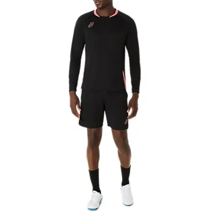Asics LS TOP ACTIMOTION Soccer Jersey Men's Black-3