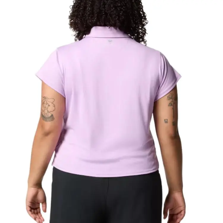 Columbia PFG Tidal Tee Polo Shirt Women's Hydrangea Multicolor-0