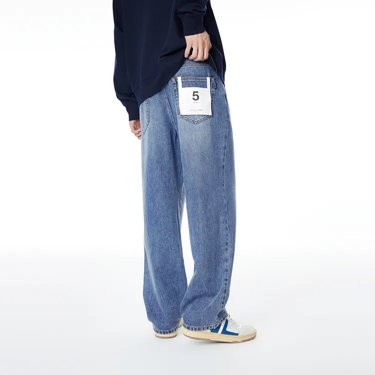 PEACEBIRD MEN Jeans Unisex Royal Blue-2