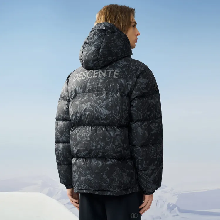 DESCENTE SKI STYLE Hooded Down Jacket Men's-8
