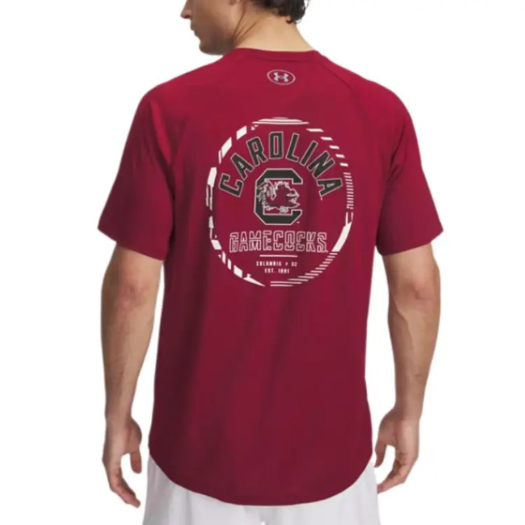 Under Armour TechCollegiate T Shirt Men's Red-3