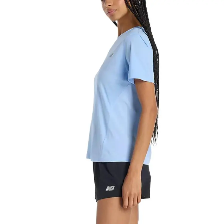 New Balance Race Day T Shirt Women's Blue-2