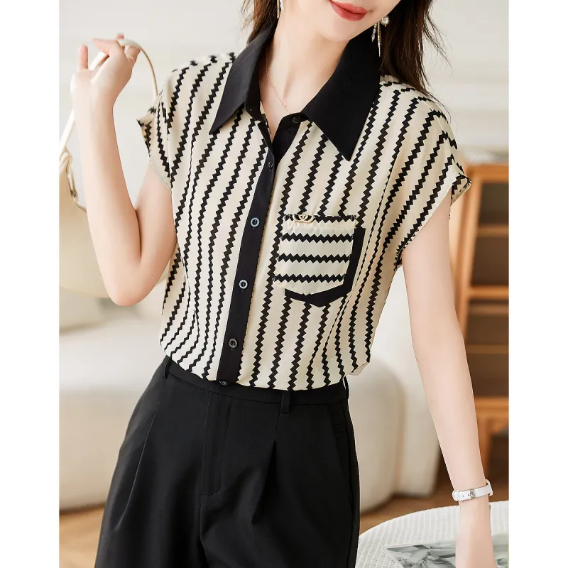 Like The Age Of Water Shirt Women's Stripes-3
