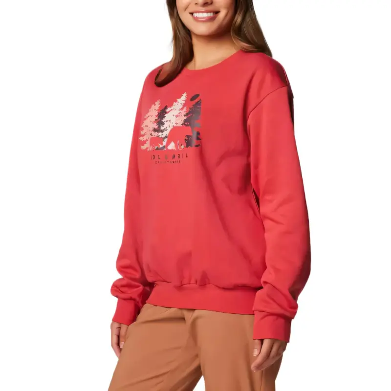 Columbia Hart Mountain T-Shirt Women's Red-2