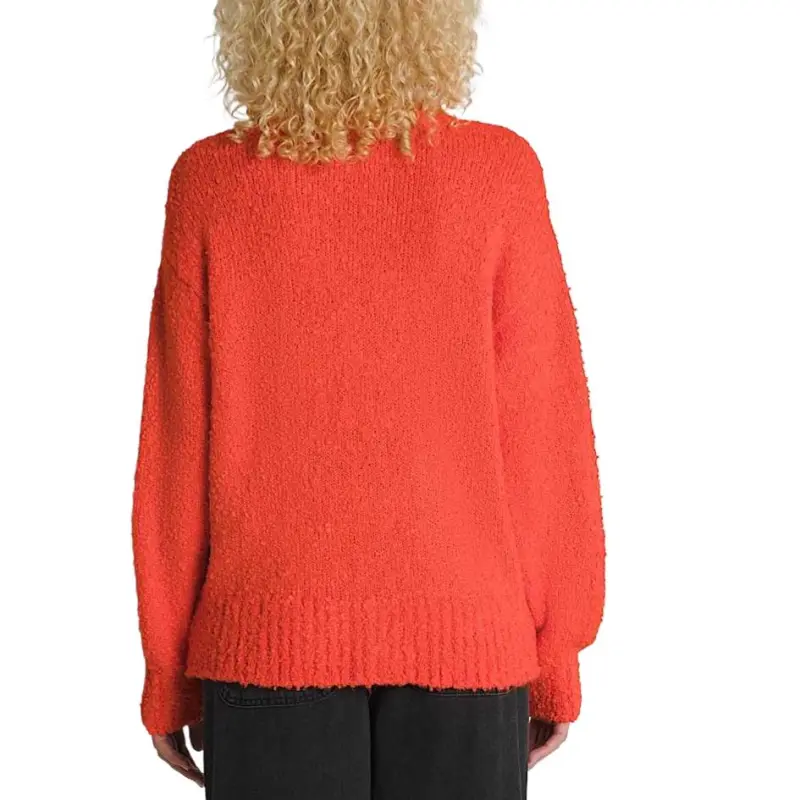 Vans Valerie Boucle Cardigan Sweater Women's Red-2