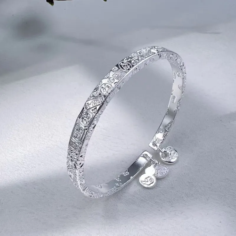 FUYUFU 999 Fine Silver Sterling Silver Bracelets Unisex-1