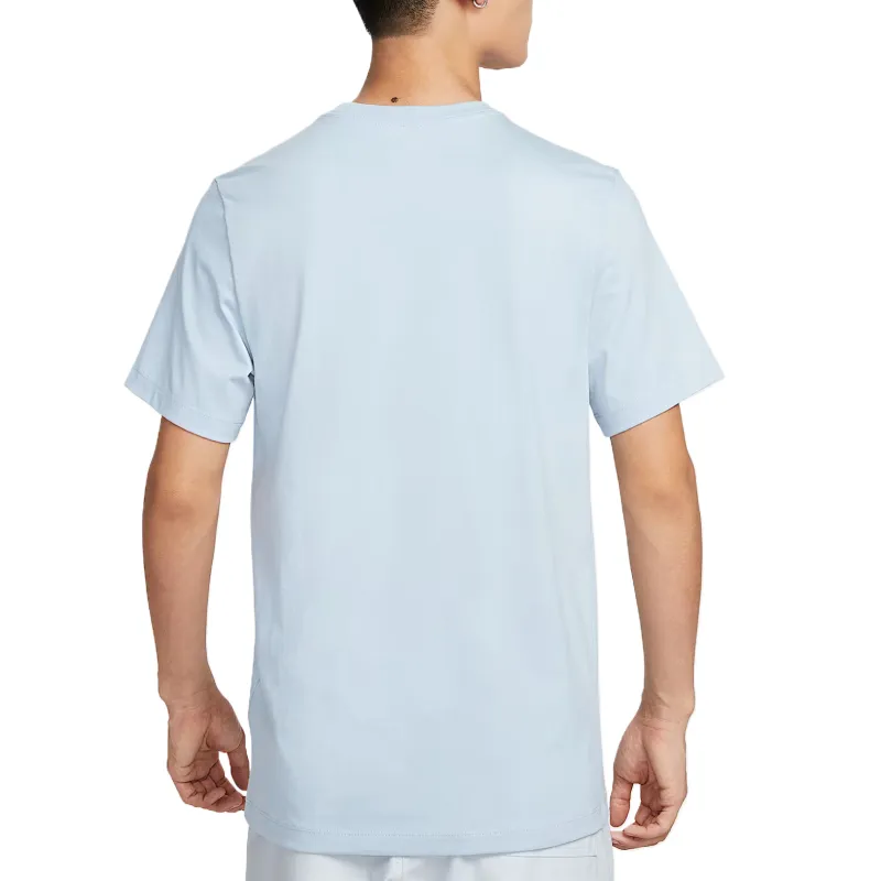 Nike Sportswear T Shirts Men Light Blue-1