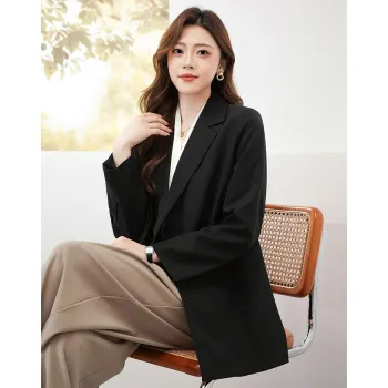 Like The Age Of Water Velvet feel Coat Women's Black