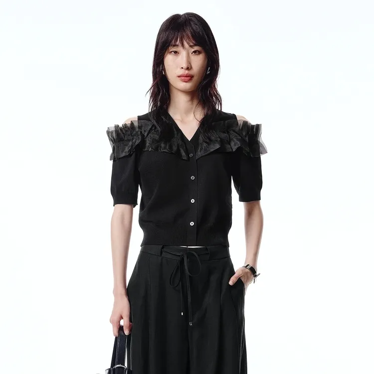 PEACEBIRD Knitwear Women's Black-2