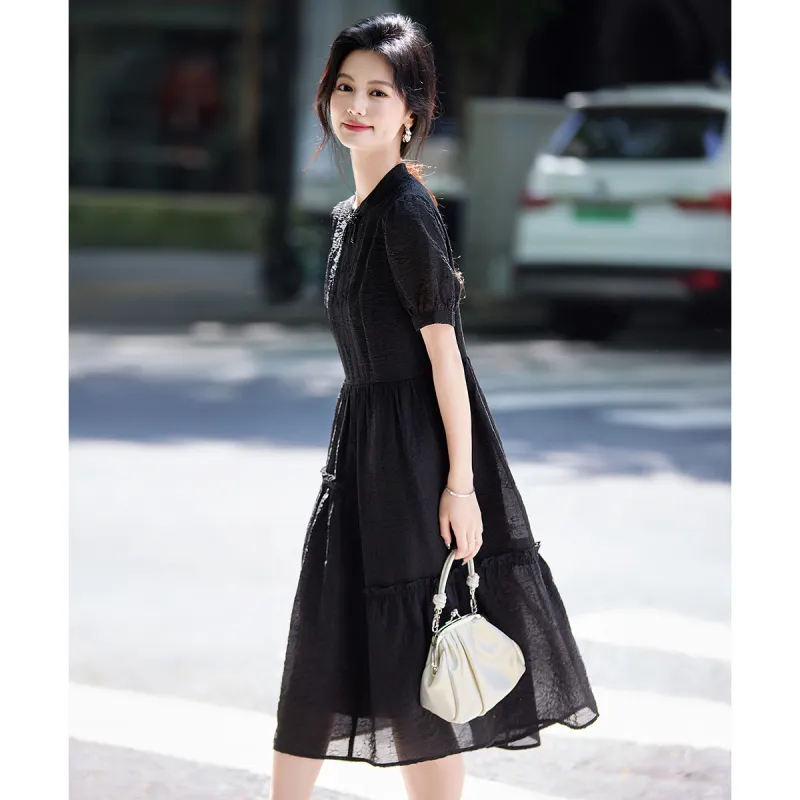 Still Quiet Short Sleeved Dress Women's-1