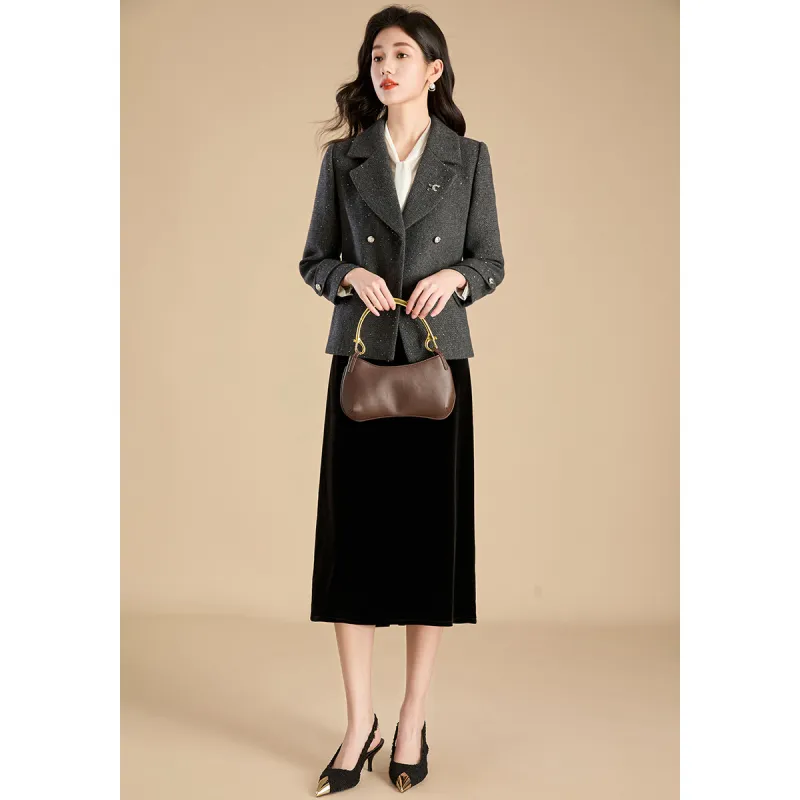 Mylan Spring Fall Business Suit Women's Gray Collection Brand Stay Updated With Event Alerts-6